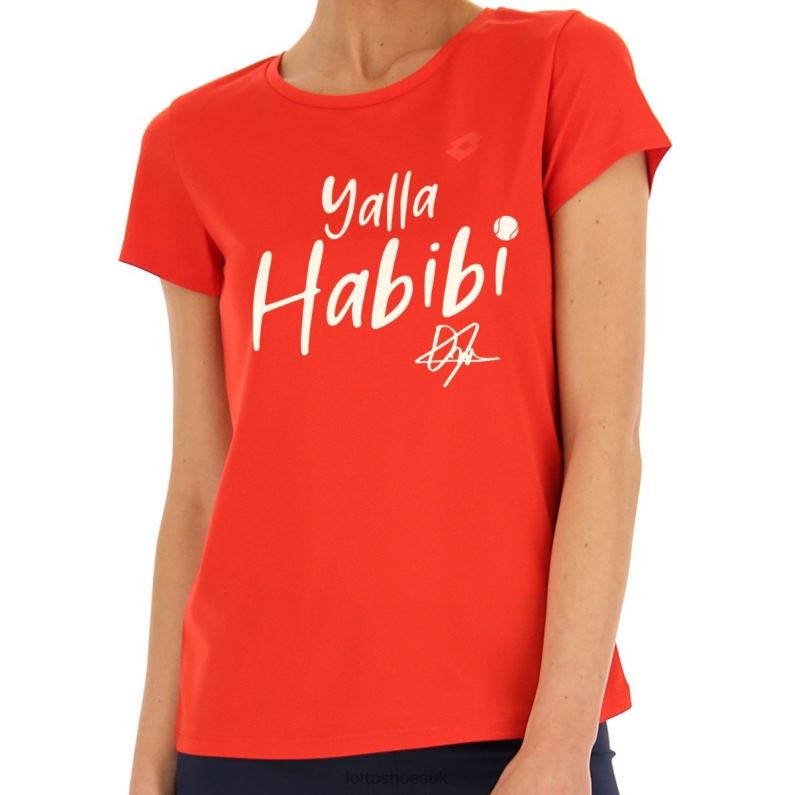 YALLA HABIBI JABEUR W TEE RED Woman 446TN878 Apparel SPORTS Lotto