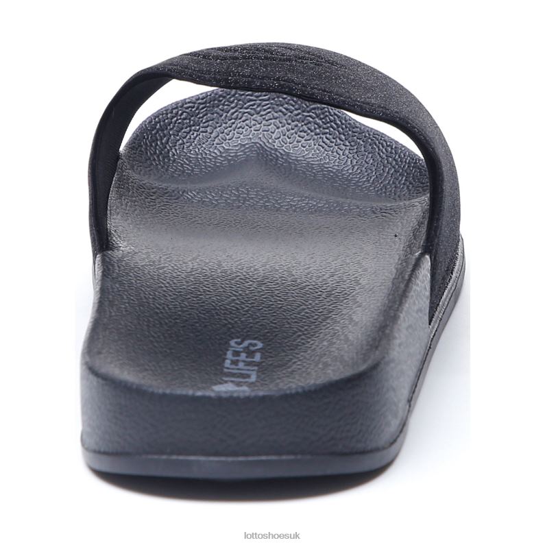 GAYA SLIDE W Woman 446TN808 Shoes ALL BLACK Lotto