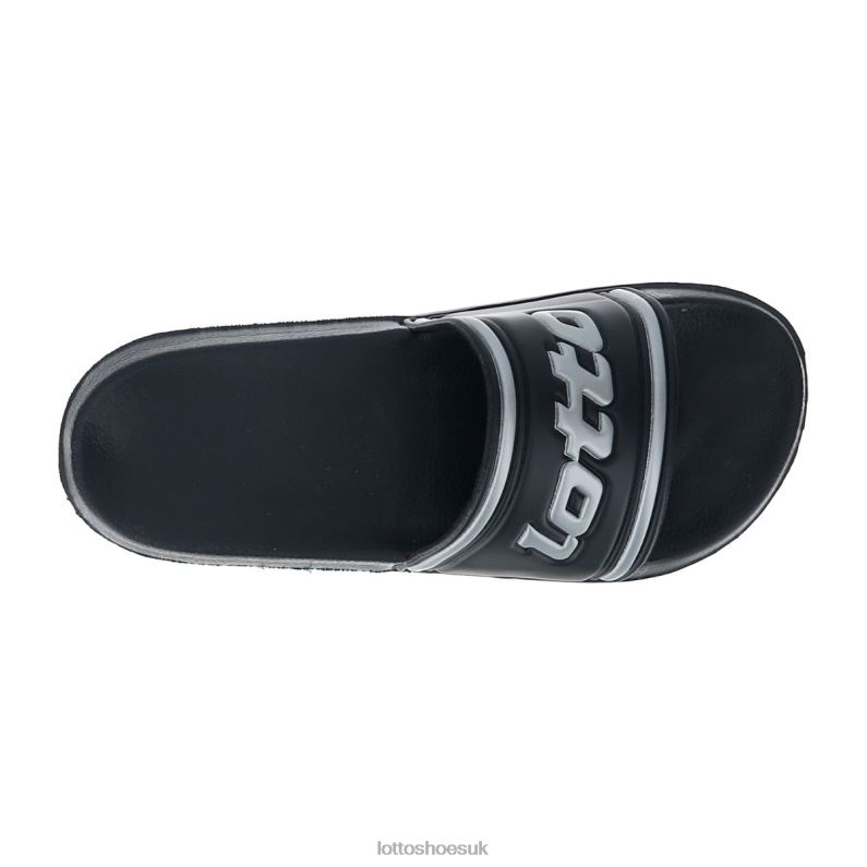 MIDWAY IV SLIDE W Woman 446TN812 Shoes ALL BLACK/SILVER METAL 2 Lotto