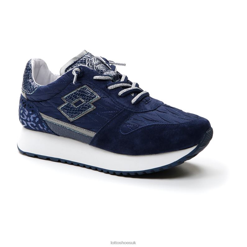 WEDGE W Woman 446TN700 Shoes DRESS BLUE/GRAVITY TITAN Lotto