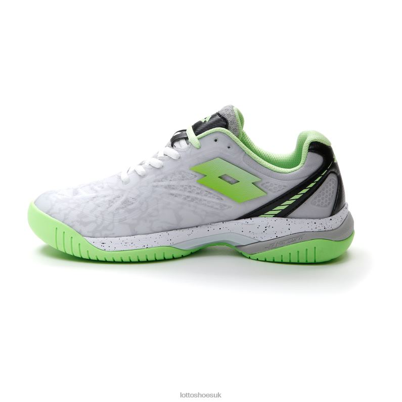 SUPERRAPIDA 200 III W Woman 446TN778 Shoes ALL WHITE/GREEN APPLE NEO Lotto