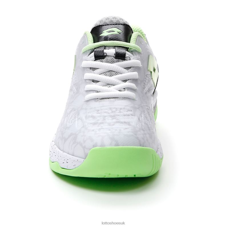 SUPERRAPIDA 200 III W Woman 446TN778 Shoes ALL WHITE/GREEN APPLE NEO Lotto