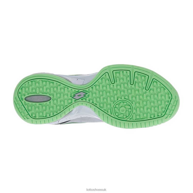 SUPERRAPIDA 200 III W Woman 446TN778 Shoes ALL WHITE/GREEN APPLE NEO Lotto