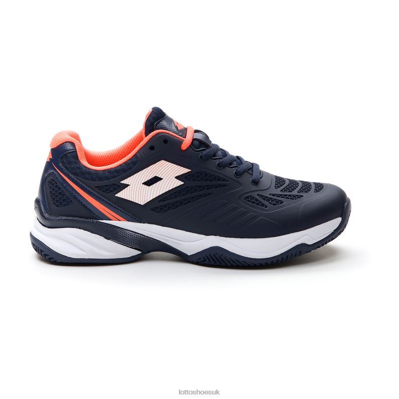SUPERRAPIDA 200 II PRT W Woman 446TN780 Shoes NAVY BLUE/ALL WHITE/CORAL FLUO Lotto