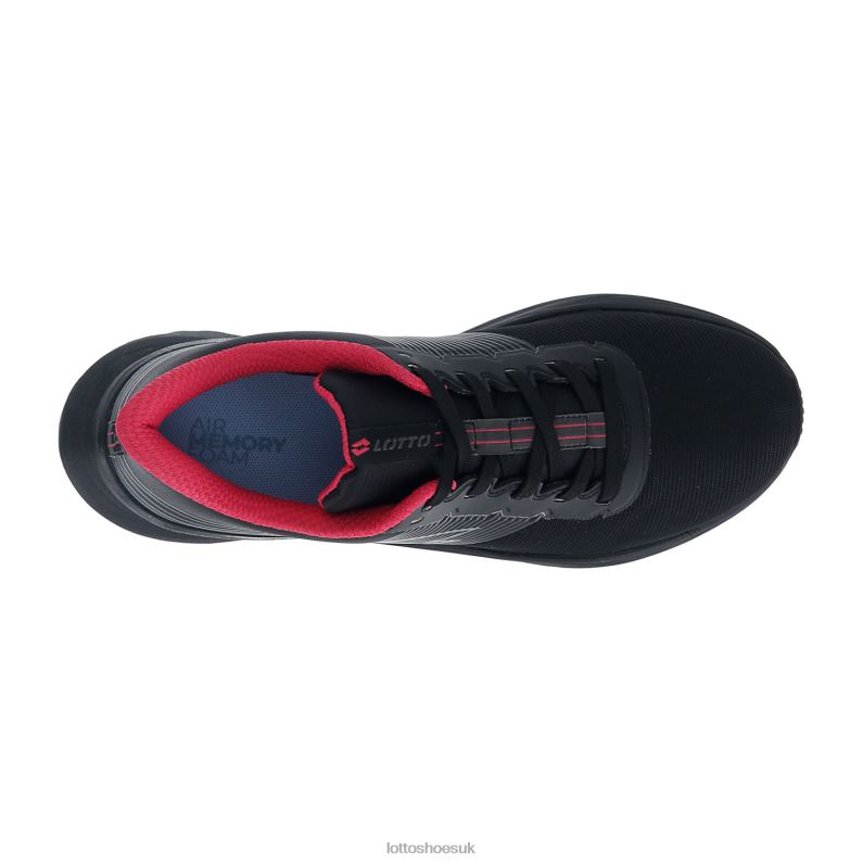 SPEEDEVO 700 II W Woman 446TN795 Shoes ALL BLACK/GRAVITY TITAN/GLAMOUR PINK Lotto