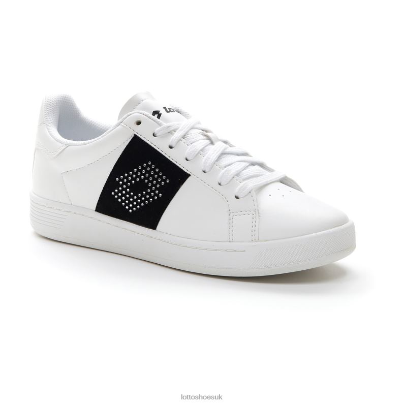 1973 EVO IV DIAMONDS W Woman 446TN722 Shoes ALL WHITE/ALL BLACK Lotto