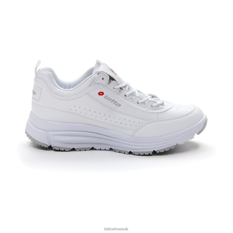 LOVE RIDE PRIME II W Woman 446TN725 Shoes ALL WHITE/FLAME RED Lotto
