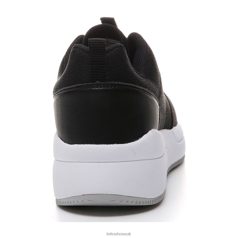 QUEEN AMF GLIT W Woman 446TN749 Shoes ALL BLACK Lotto