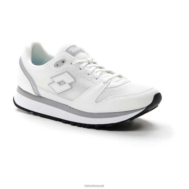 TRAINER WEDGE AMF IV W Woman 446TN738 Shoes WHITE/SILVER METAL 2 Lotto