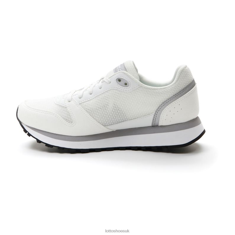 TRAINER WEDGE AMF IV W Woman 446TN738 Shoes WHITE/SILVER METAL 2 Lotto