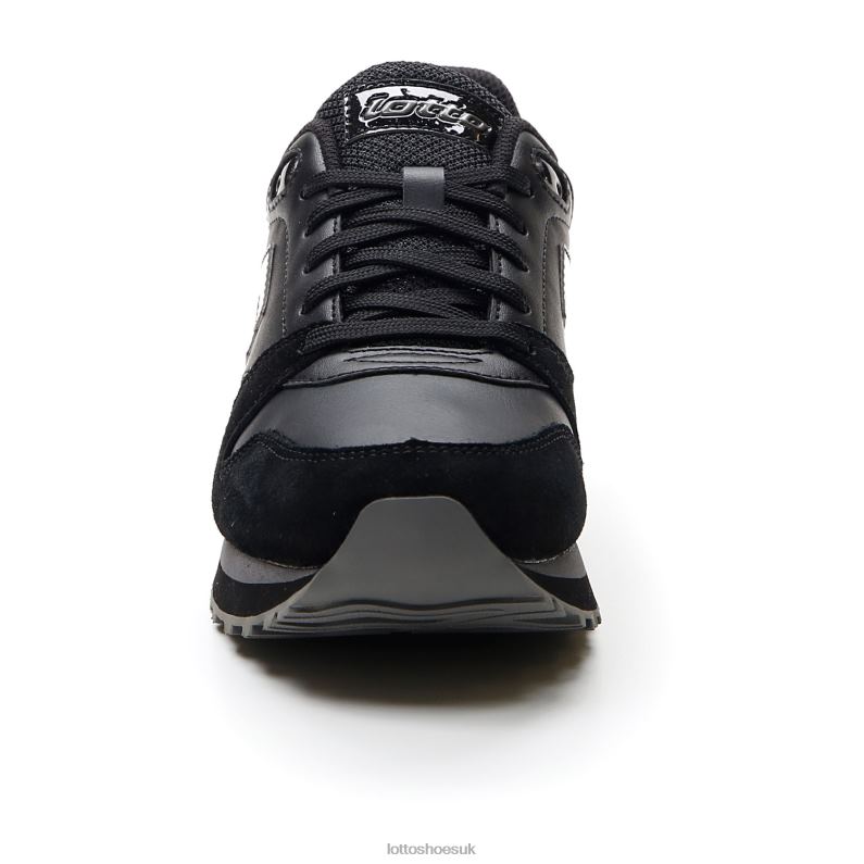 TRAINER WEDGE III W Woman 446TN737 Shoes ALL BLACK/GRAVITY TITAN Lotto