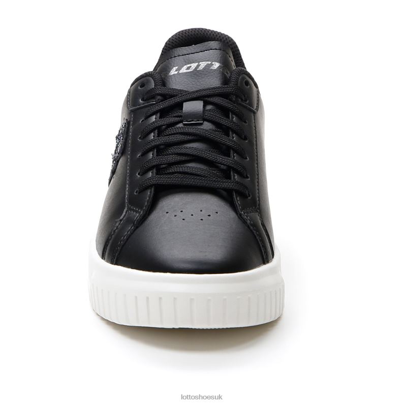 VENUS GLITTER W Woman 446TN745 Shoes ALL BLACK Lotto