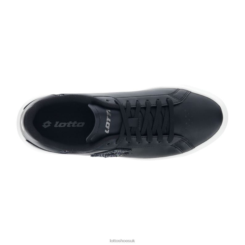 VENUS GLITTER W Woman 446TN745 Shoes ALL BLACK Lotto