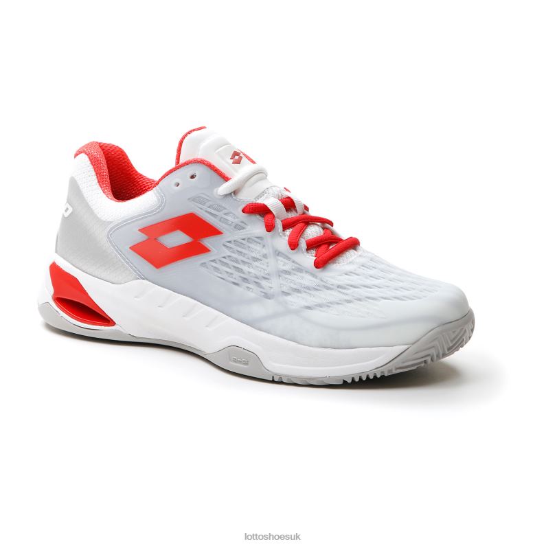 MIRAGE 100 CLY W Woman 446TN752 Shoes ALL WHITE/RED POPPY Lotto