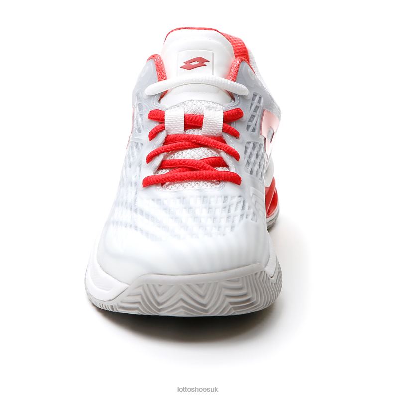 MIRAGE 100 CLY W Woman 446TN752 Shoes ALL WHITE/RED POPPY Lotto