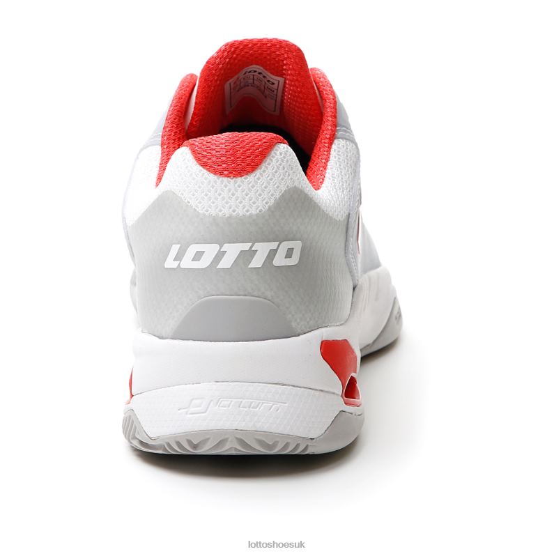 MIRAGE 100 CLY W Woman 446TN752 Shoes ALL WHITE/RED POPPY Lotto