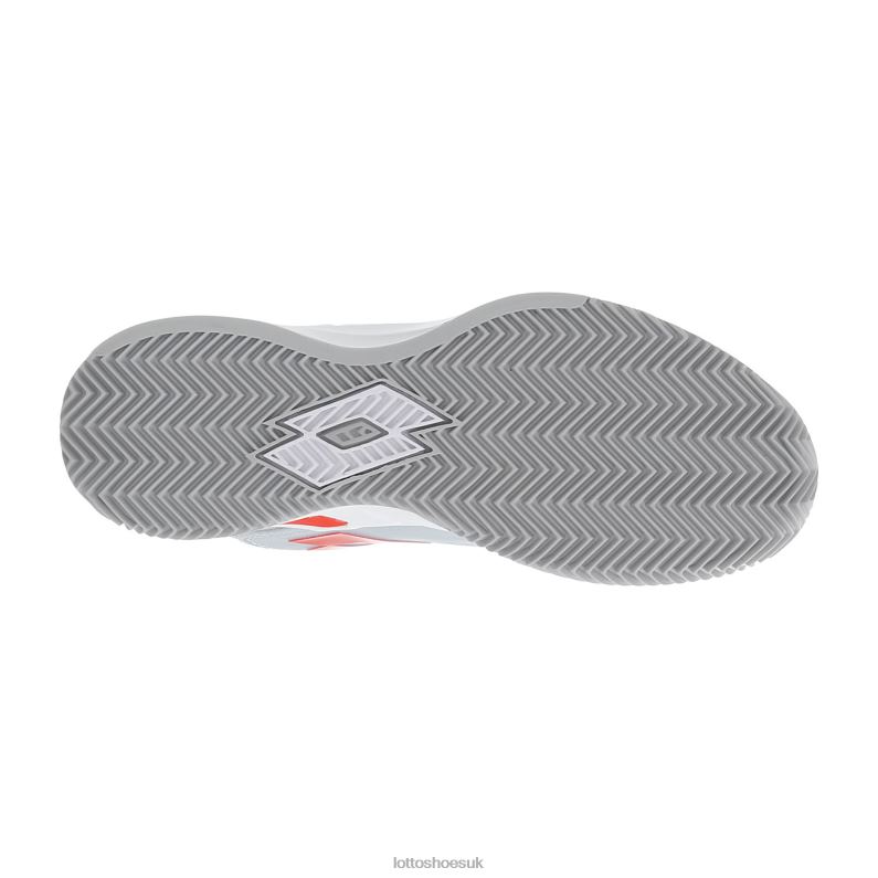 MIRAGE 100 CLY W Woman 446TN752 Shoes ALL WHITE/RED POPPY Lotto