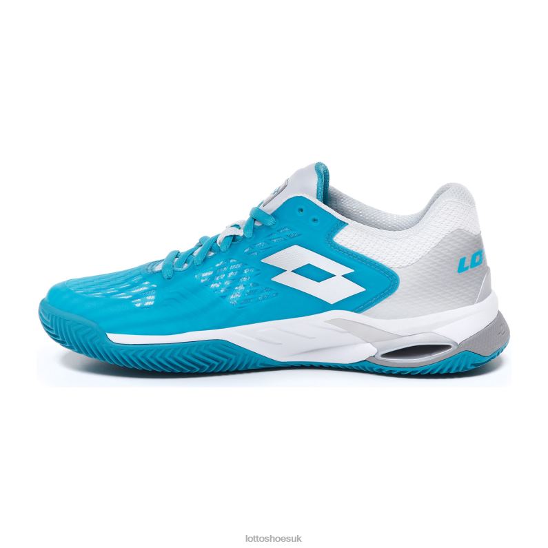 MIRAGE 100 CLY W Woman 446TN769 Shoes BLUE BIRD/ALL WHITE/SILVER METAL Lotto