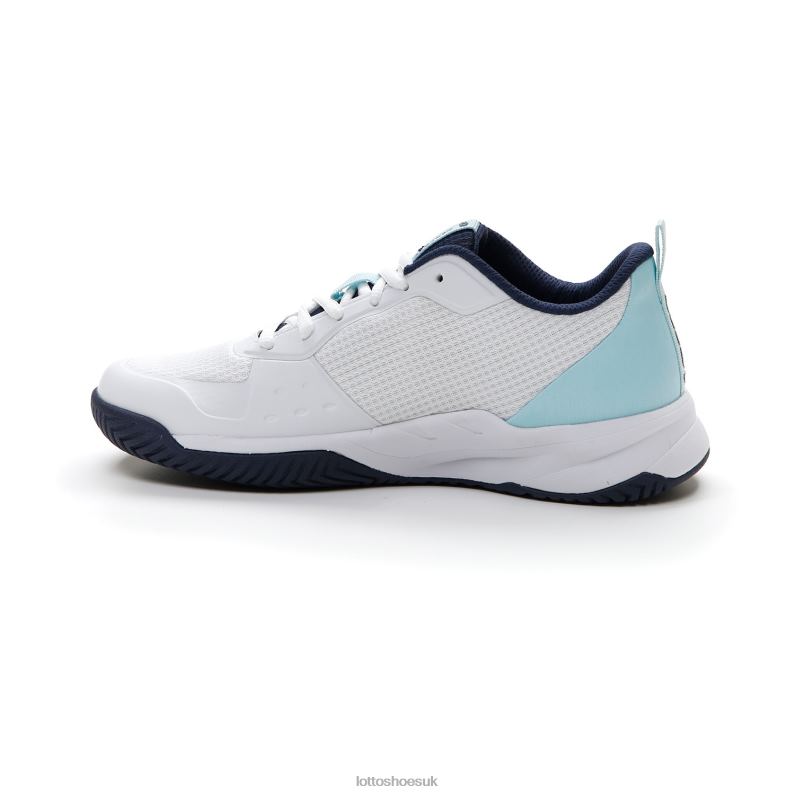 MIRAGE 600 ALR W Woman 446TN760 Shoes ALL WHITE/CLEARWATER/NAVY BLUE Lotto