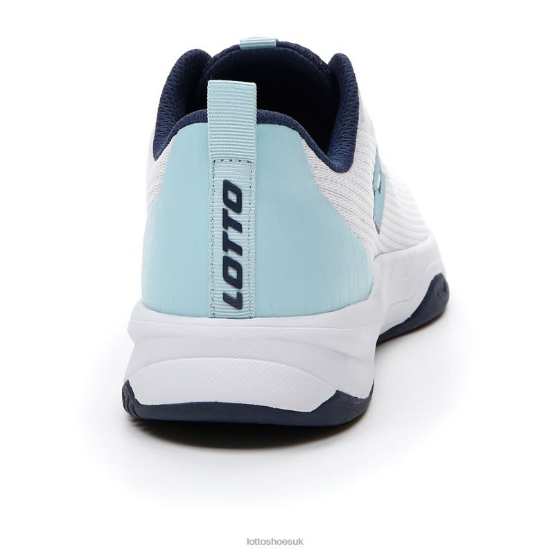 MIRAGE 600 ALR W Woman 446TN760 Shoes ALL WHITE/CLEARWATER/NAVY BLUE Lotto