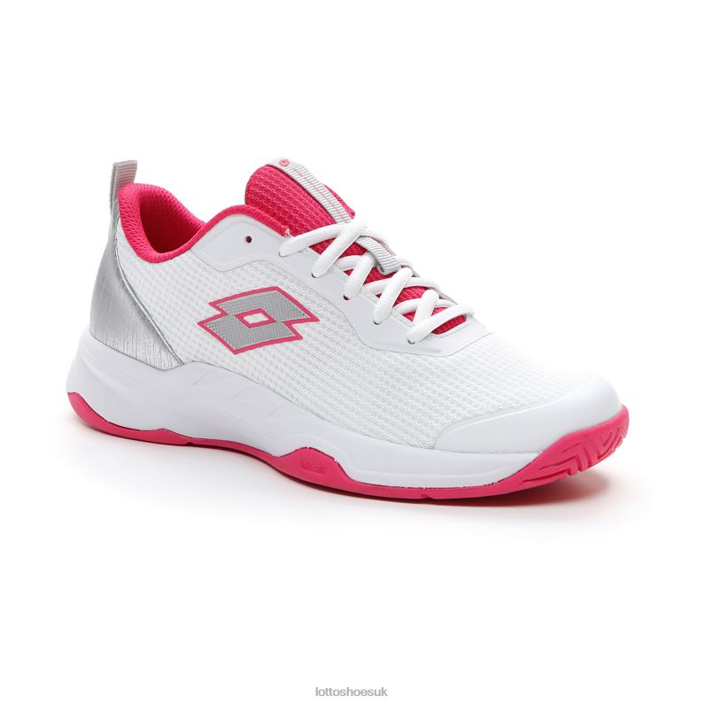 MIRAGE 600 ALR W Woman 446TN761 Shoes ALL WHITE/SILVER METAL 2/GLAMOUR PINK Lotto