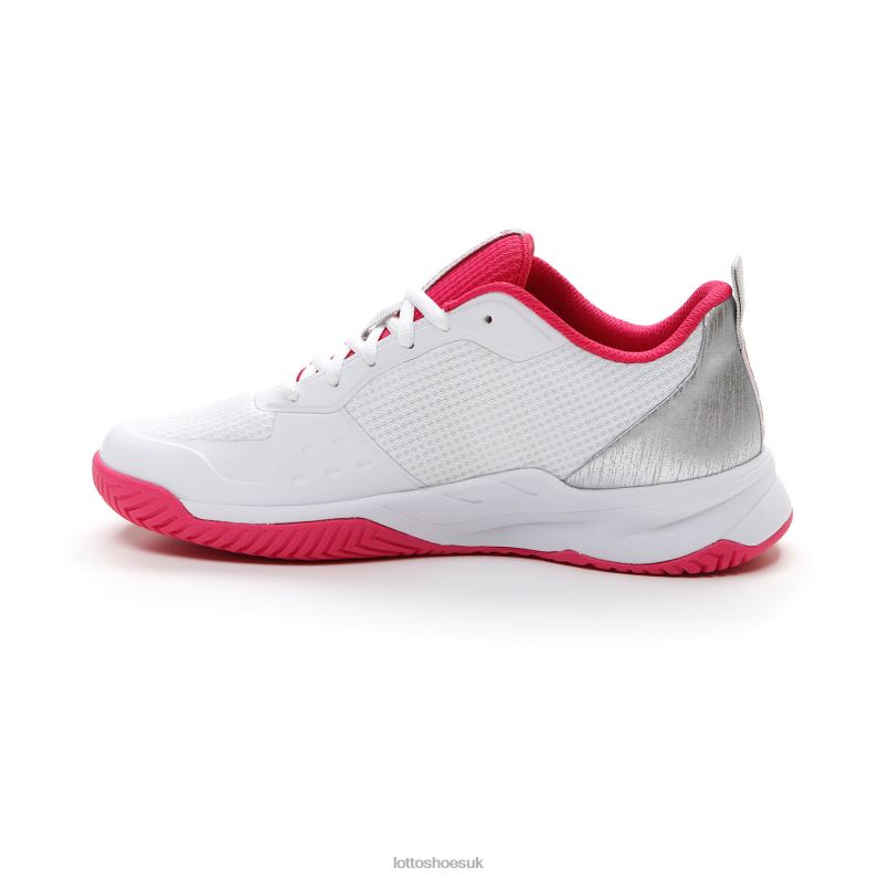MIRAGE 600 ALR W Woman 446TN761 Shoes ALL WHITE/SILVER METAL 2/GLAMOUR PINK Lotto