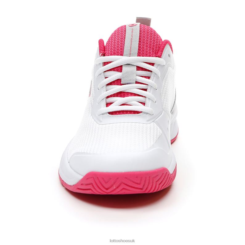 MIRAGE 600 ALR W Woman 446TN761 Shoes ALL WHITE/SILVER METAL 2/GLAMOUR PINK Lotto