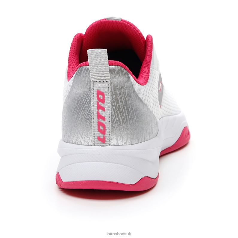 MIRAGE 600 ALR W Woman 446TN761 Shoes ALL WHITE/SILVER METAL 2/GLAMOUR PINK Lotto