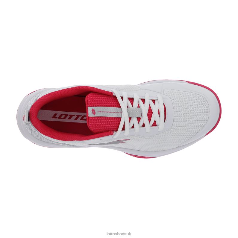 MIRAGE 600 ALR W Woman 446TN761 Shoes ALL WHITE/SILVER METAL 2/GLAMOUR PINK Lotto